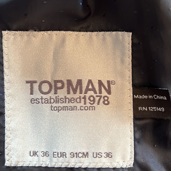Great condition Topman Men’s blazer jacket. - Picture 2 of 4